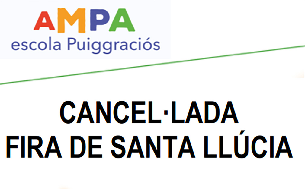 CANCEL·LADA FIRA DE SANTA LLÚCIA